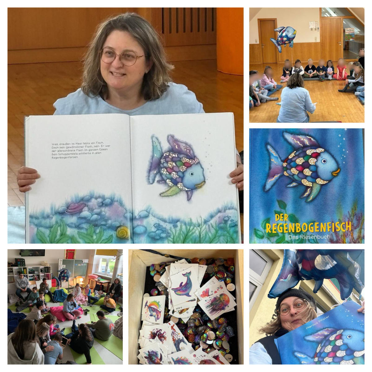 Bilder Collage vom Vorlesetag 2026